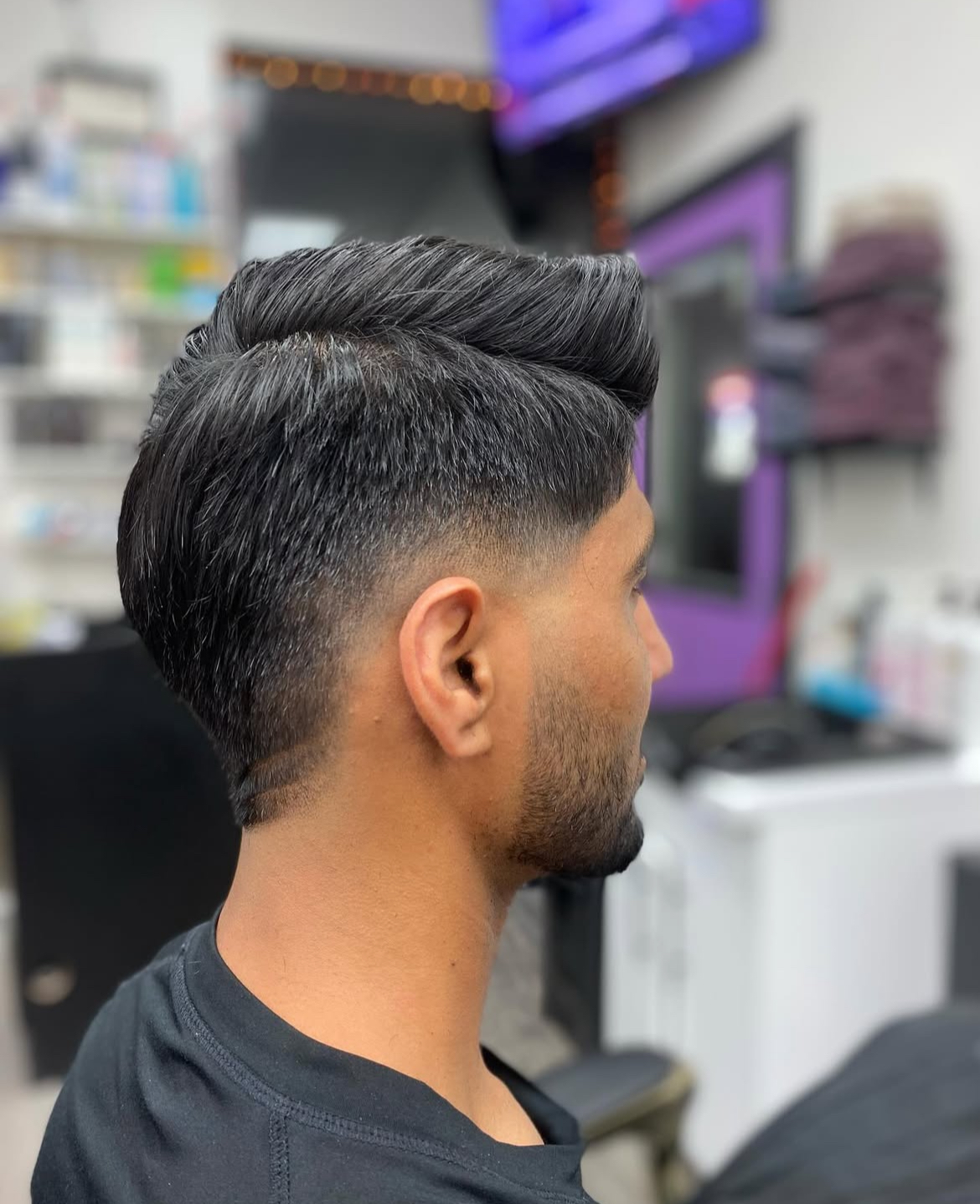 Premium haircut by Barber Garage Calgary - Professional styling